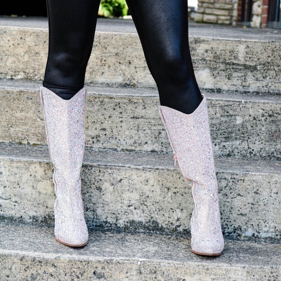Matisse - Western Rhinestone Boot Womens Multi Size Tall‎ Glitzy Cowgirl… - Picture 2 of 9